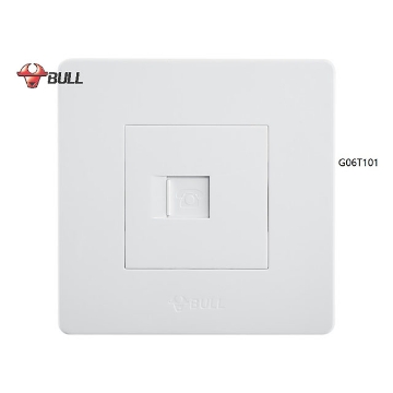 图片 Bull 1 Gang Telephone Outlet Set (White), G06T101