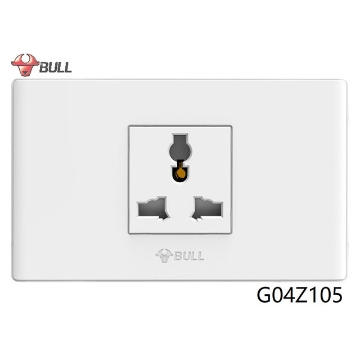 图片 Bull 1 Gang Universal Outlet Set (White), G04Z105