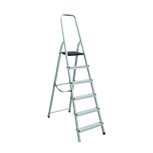 图片 Jinmao Aluminum 6 Steps 6 Ft. Height Ladder 150kg, JMAO113106