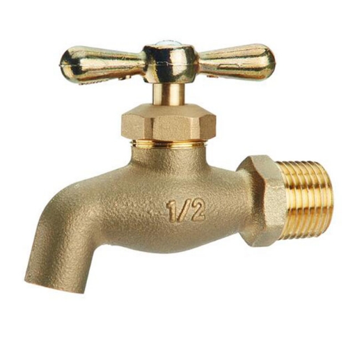 图片 Omega Brass Faucet Screw Type with Plain Bib 1/2 in (Small and Large), BC-1100