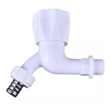 图片 Omega Plastic Tap Faucet Ball Type with Hose Bib 1/2 in x 4 in, PT-8125-1