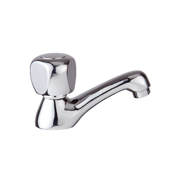 图片 Omega Basin Faucet Crown Type Handle 1/2 inch x 4 in, FC-4004