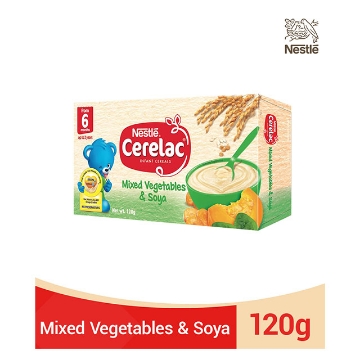 图片 Nestle Cerelac Mixed Vegetables and Soya 120g, CER09