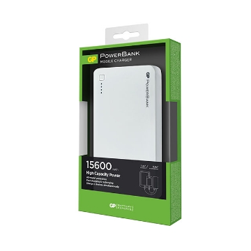 图片 GP Portable Power Bank 15600 MAH White, GPGPACC3C15001