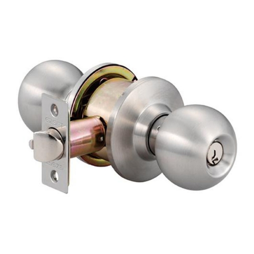 图片 Ezset Knobset Entrance Bala Satin Stainless Steel Grade 3, EZ100CBAUS32D