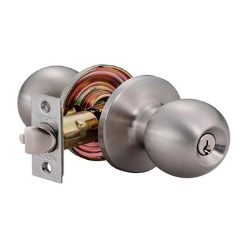 图片 Ezset Knobset Entrance Bala Satin Stainless Steel Grade 3, EZ100TBAUS32D