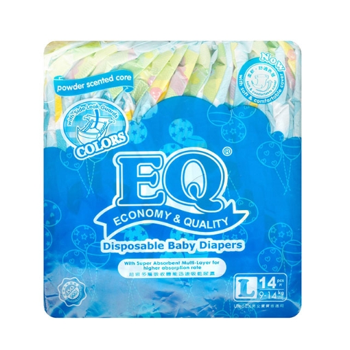 图片 EQ Diaper Colors Large 14's, EQ013