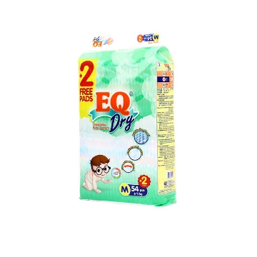 图片 EQ Diaper Dry Jumbo Pack Medium 54+2's, EQ071