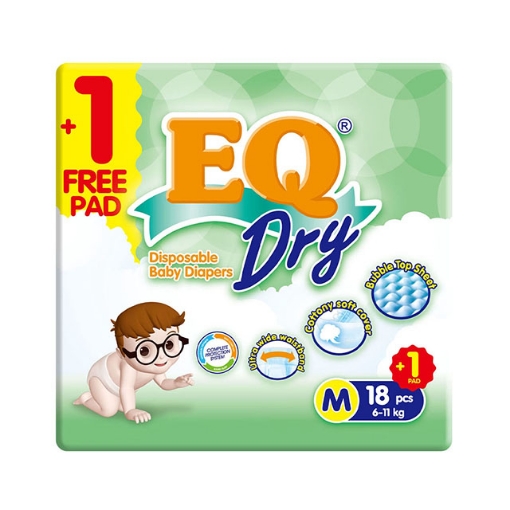 图片 EQ Diaper Dry Medium 18+1's, EQ027A