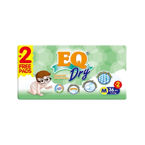 图片 EQ Diaper Dry Medium 36+2's, EQ028AY