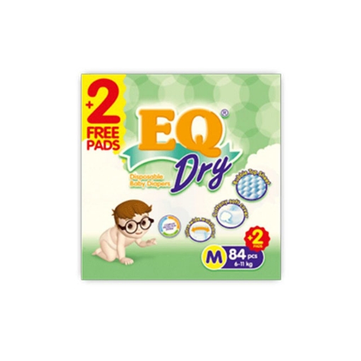 图片 EQ Diaper Dry Mega Pack Medium 84+2's, EQ073