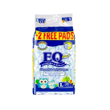 图片 EQ Diaper Plus Large 28+2's, EQ012AY