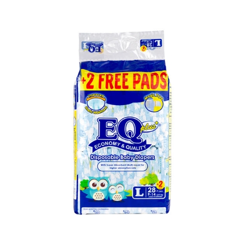 图片 EQ Diaper Plus Large 28+2's, EQ012AY