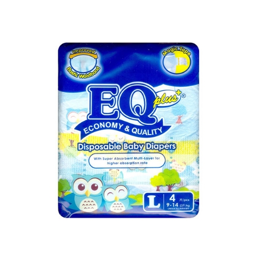 图片 EQ Diaper Plus Large 4's, EQ004Y