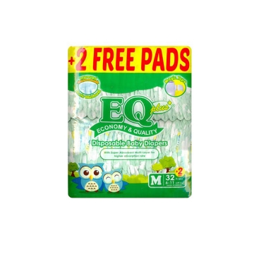 图片 EQ Diaper Plus Medium 32+2's, EQ010AY