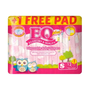 图片 EQ Diaper Plus Small 12+1's, EQ021A