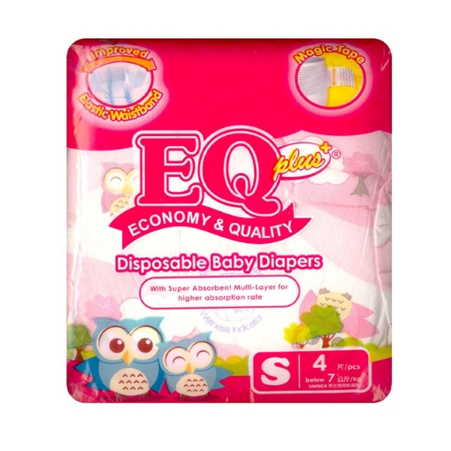 图片 EQ Diaper Plus Small 4's, EQ001