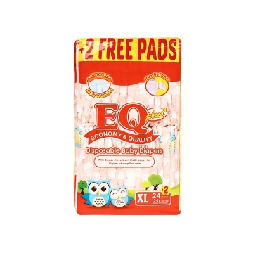 图片 EQ Diaper Plus Xtra Large 24+2's, EQ014AY