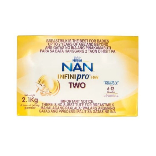 图片 Nestle NAN InfiniPro HW Two Infant Formula for 6-12 Months 2.1 kg, NANTWO2.1