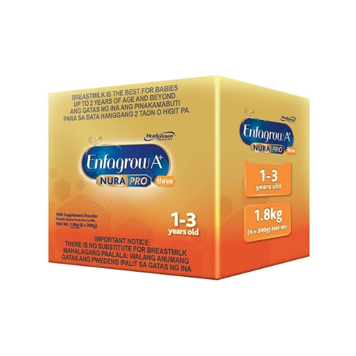 图片 Enfagrow A+ Three NuraPro Milk Supplement Powder for 1-3 Years Old 1.8kg, ENFAGROWNURAPRO1.8