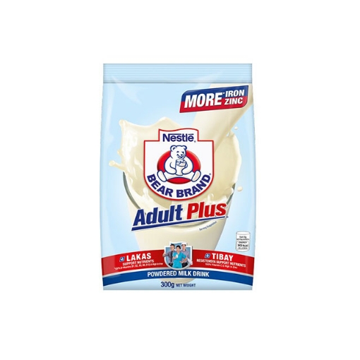 图片 Nestle Bearbrand Adult Plus Milk Powder 300g, BEARBRANDADULT300