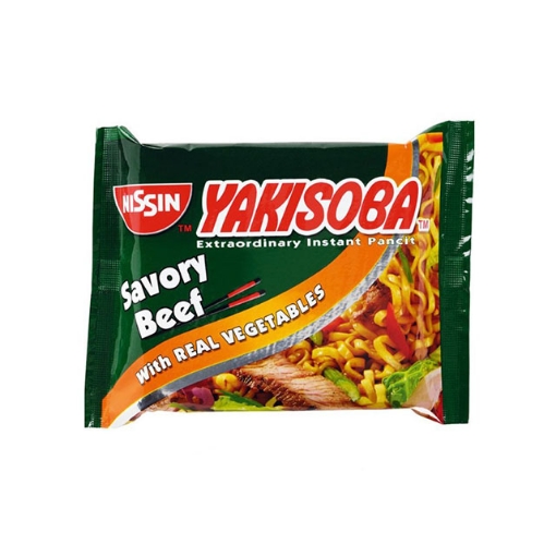 图片 Nissin Yakisoba 59g ( Savory Beef, Spicy Calamansi, Spicy Chicken), NIS101