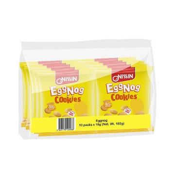 图片 Nissin Eggnog Cookies 18g 10 packs, NIS26