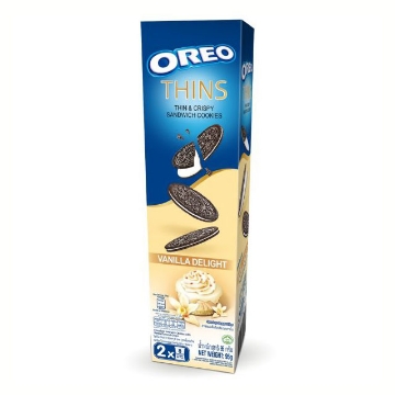 图片 Oreo Thins Sandwich Cookie Vanilla 95g, ORE13