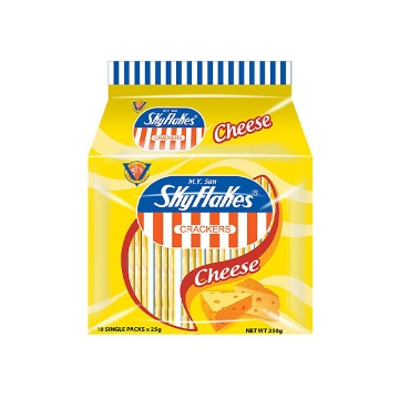 图片 M.Y San Skyflakes Crackers (Cheese, Garlic, Onion and Chives) 25g 10 packs, SKY22