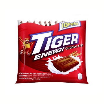 图片 Tiger Crackers Energy Biscuit Chocolate 42g 10 packs, TIG11