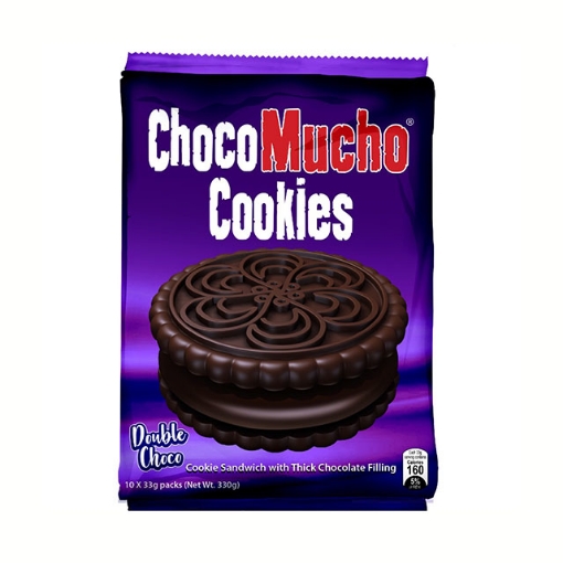 图片 Choco Mucho Cookie Sandwich Chocolate 33g 10 packs, CHO22