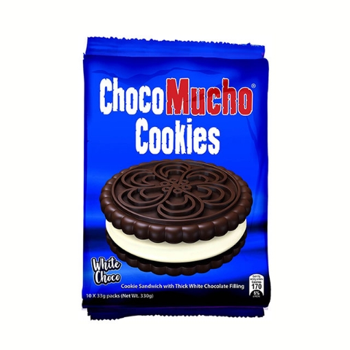 图片 Choco Mucho Cookie Sandwich White 33g 10 packs, CHO23