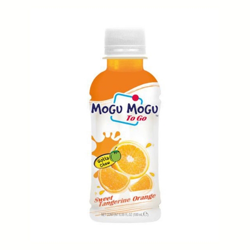 图片 Mogu Mogu To Go Nata De Coco Juice Sweet Orange 180 ml 6 pcs, MOG26