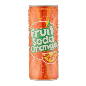 图片 Fruit Soda Orange In Can 250 ml, FRU04