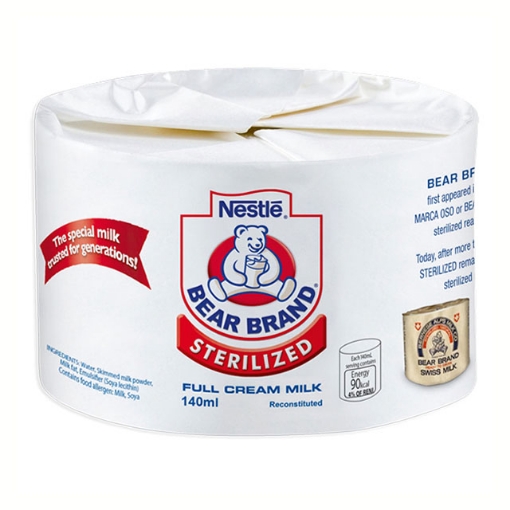 图片 Nestle Bearbrand Sterilized Milk (140 ml, 200 ml, 1L), BEA28