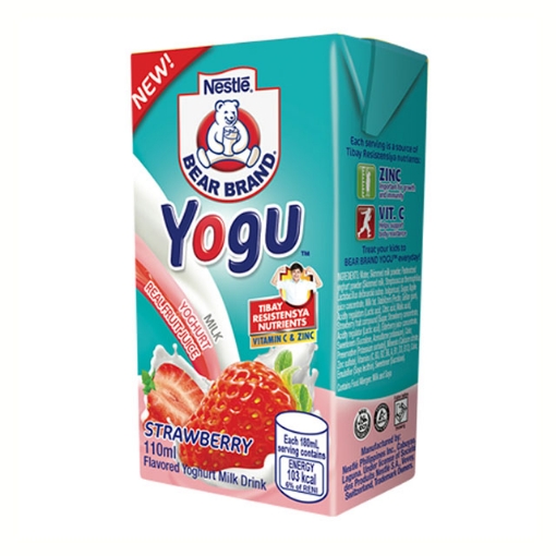 图片 Nestle Bearbrand Yogu Strawberry 110 ml, BEA34