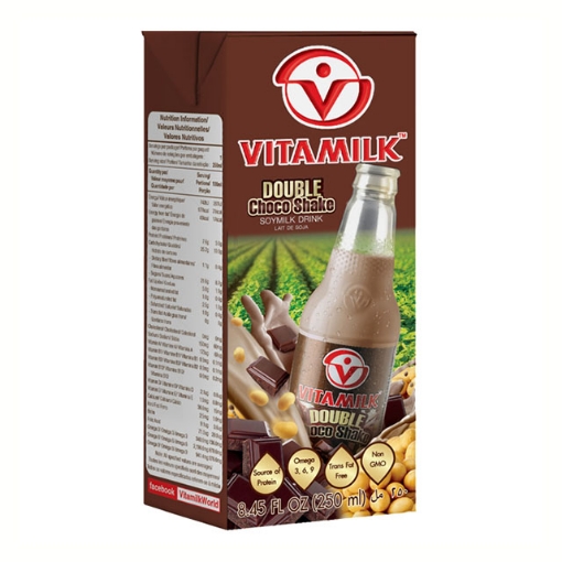 图片 Vitamilk Soy Milk Double Choco Shake 250 ml, VIT02