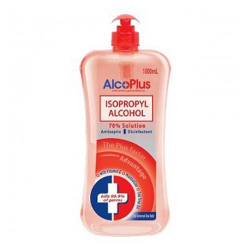 图片 AlcoPlus Isopropyl Alcohol 70% Red Pump 1L, ALC11