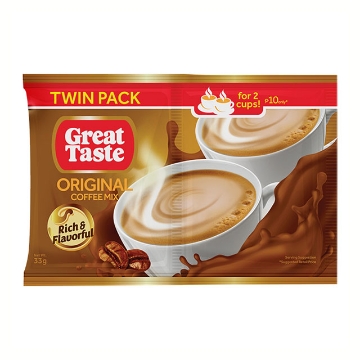 图片 Great Taste 3-in-1 Twin Pack Original 33g 10 pcs, GRE05