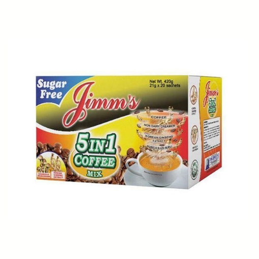 图片 Jimm's Coffee 5-in-1 Sugar Free 21g 20 pcs, JIM02B