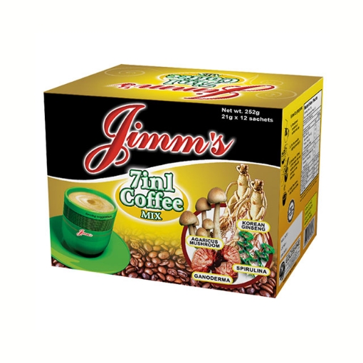 图片 Jimm's Coffee 7-in-1 Regular 21g 12 pcs, JIM08B