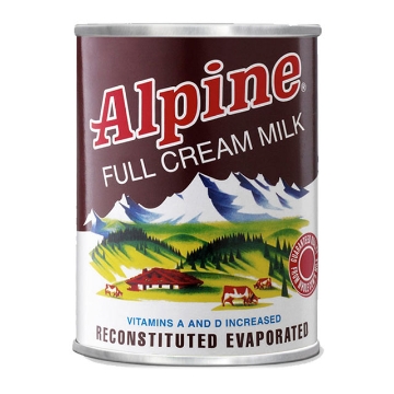 图片 Alpine Full Cream Evaporated Milk 370ml, ALP100