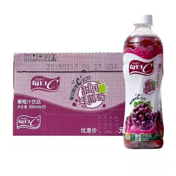 图片 Master Kong Daily C Grape Juice1 bottle,1*15 bottle,康师傅每日C（葡萄汁）1瓶,1*15瓶