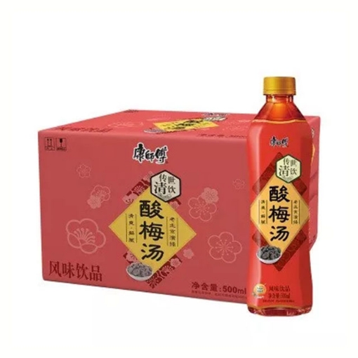 图片 康师傅（酸梅汤）500ml 1瓶,1*16瓶