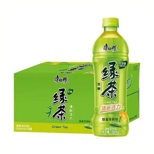 图片 康师傅（蜂蜜绿茶）500ml 1瓶,1*16瓶