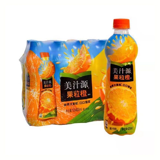 图片 美汁源（果粒橙）420ml 1瓶,1*12瓶