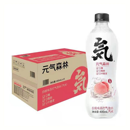 图片 元气森林汽水白桃480ml 1瓶1*15瓶