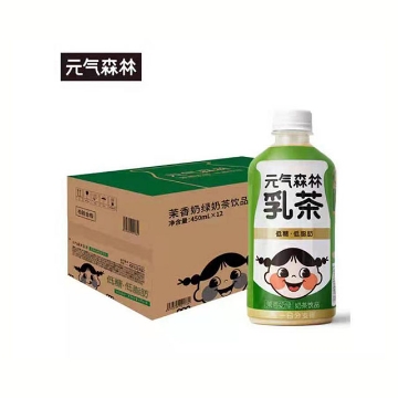 图片 元气森林乳茶（茉香）450ml 1瓶,1*12瓶