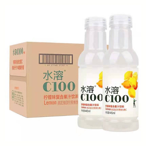 图片  水溶C100（柠檬）445ml1瓶,1*15瓶