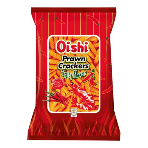 图片 Oishi Prawn Crackers Spicy 60g, OIS06